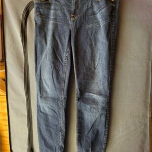 7 For All Mankind Women's Dark Blue Skinny Jeans